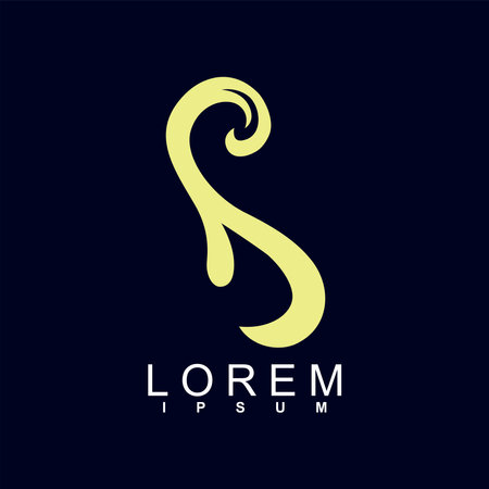 S letter logo with negative space effect. Vector illustration,eps10のイラスト素材