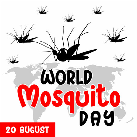 World Mosquito Day. Vector Illustration for your design.のイラスト素材