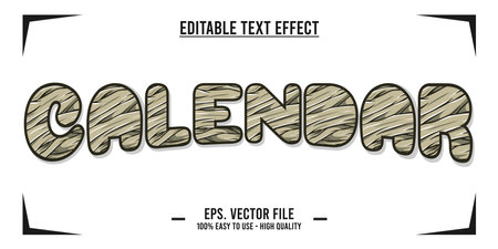 Editable text effect - Calligraphy style text effect can be used to make Titleのイラスト素材