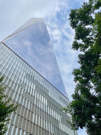 World Trade Center in Manhattan, New York City, USA. One World Trade Center is the tallest building in the world.の写真素材
