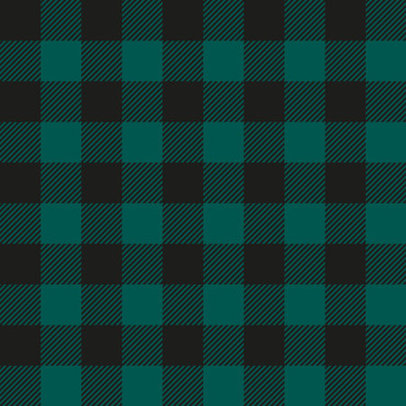 Dark Lumberjack jacket seamless patternのイラスト素材