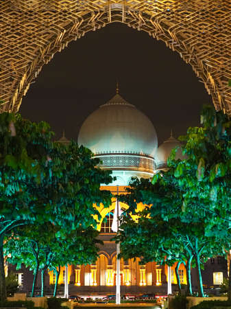 The Palace of Justice and Perbadanan Putrajaya lit up in orange in conjunction with World Patient Safety Dayのeditorial素材