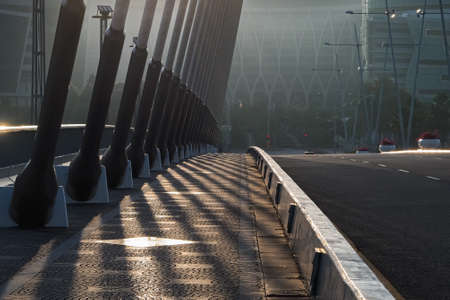 Least busy traffic at Seri Wawasan Bridge, Putrajaya, Malaysiaのeditorial素材