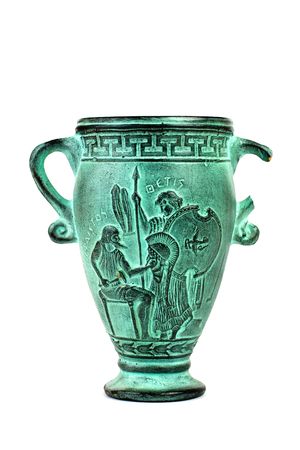 Amphora isolated on white.の写真素材