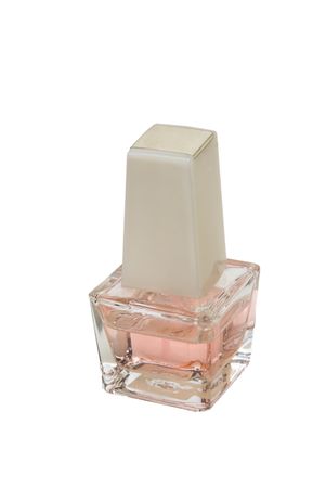 Nail polish isolated on a white backgroundの写真素材
