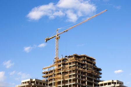 High Cranes and building construction.の写真素材