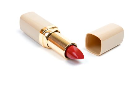 Lipstick on isolated white backgroundの写真素材
