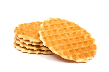 Biscuit isolated  on white background.の写真素材