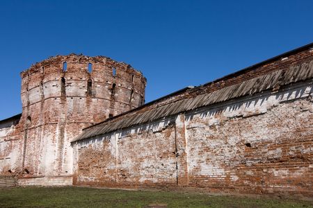 Stronghold, wall and tower.の写真素材