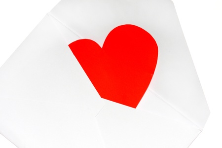 Letter with valentine to a ioverの写真素材