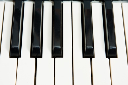 Keys of a piano; color imageの写真素材