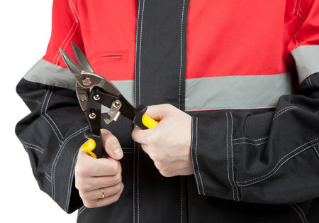 Closeup of industrial worker