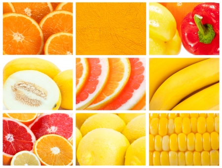 Collection of fruit and vegetable の写真素材