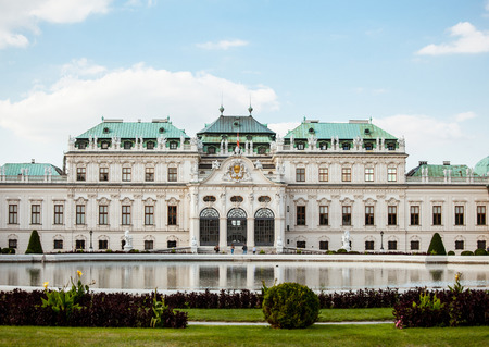 Belvedere Palace, Vienna, Austriaのeditorial素材