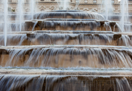 Fontain in Belvedere Palace, Vienna, Austriaの写真素材