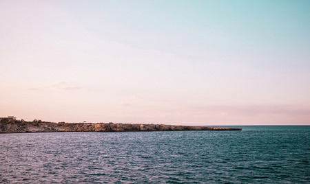 Beautiful seascape near Blue Lagoon (Aya-Napa, Cyprus)の写真素材