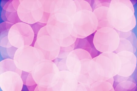 Gentle bokeh blue and purple defocused lights, abstract backroundの写真素材