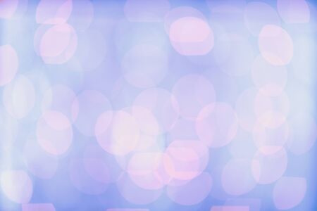 Gentle bokeh blue and purple defocused lights, abstract backroundの写真素材