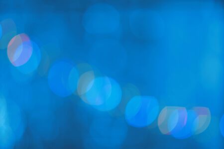 Blue bokeh defocused lightsの写真素材