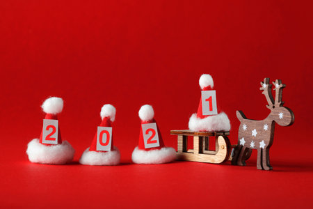 New Year 2021 still lifeの写真素材