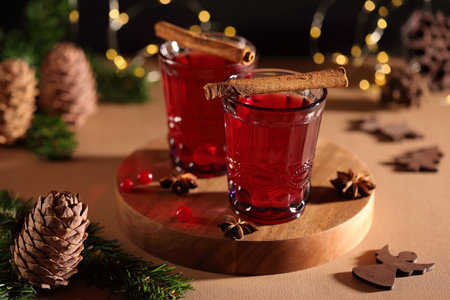 Christmas punch still lifeの写真素材