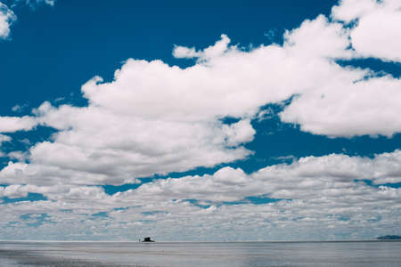 Salar de Uyuni Bolivia skyの写真素材