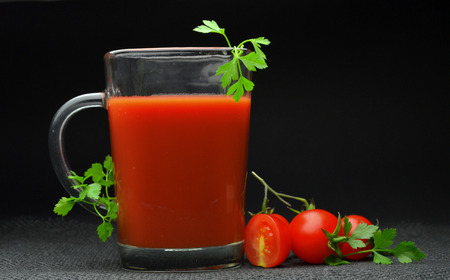 tomato juice bio ecoの写真素材