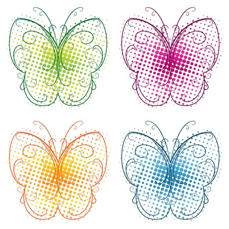 Butterfly Flourishのイラスト素材
