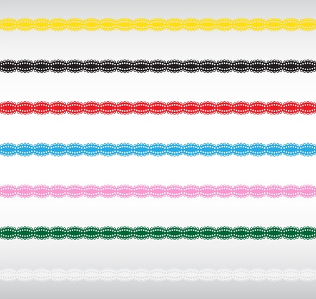 Lace Bordersのイラスト素材