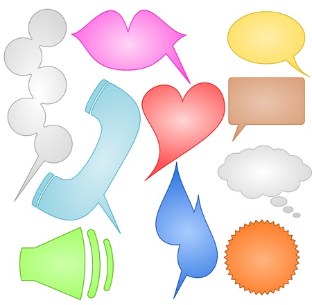 Speech Bubble Shapesのイラスト素材