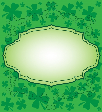 Clover Framed Cardのイラスト素材