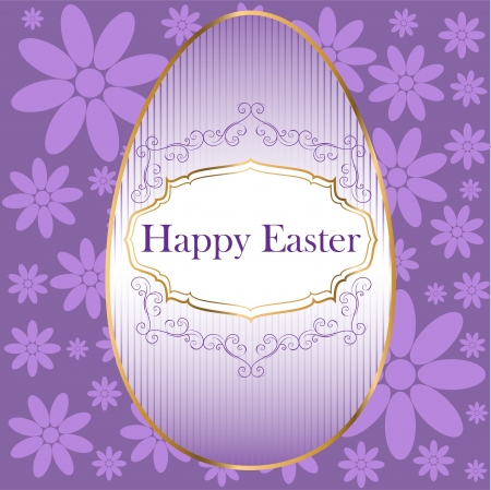 Vintage Easter Cardのイラスト素材