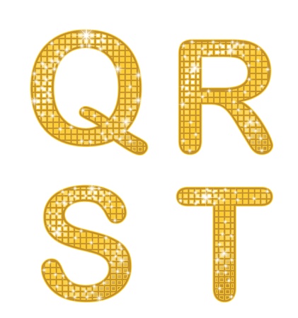 Glittering QRSTのイラスト素材