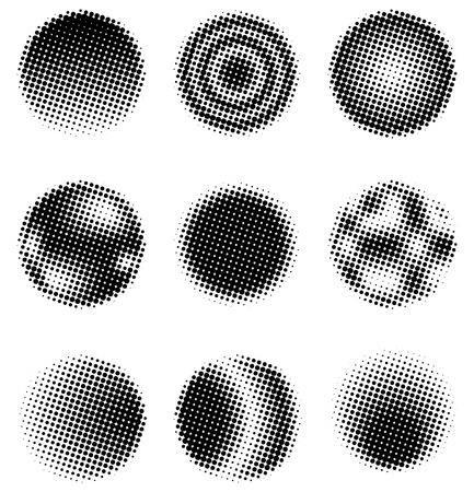 Halftone Circlesのイラスト素材