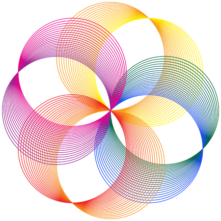 Colorful Circles Rings Abstractのイラスト素材