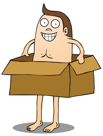 Man in boxのイラスト素材