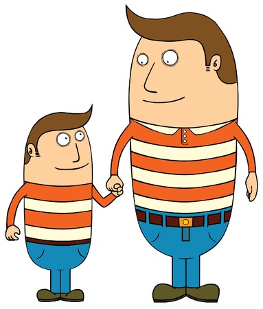 father and sonのイラスト素材