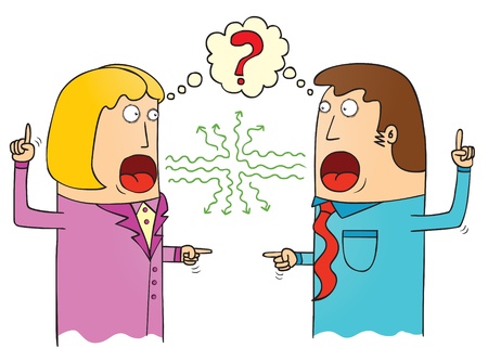 miss communicationのイラスト素材