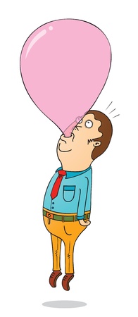 helium bubble gumのイラスト素材