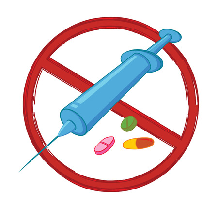no drugsのイラスト素材