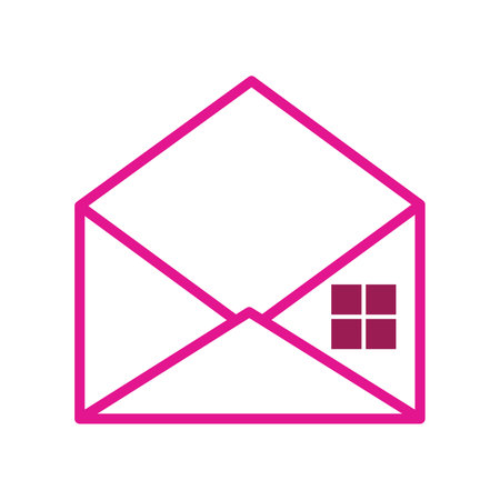 Illustration of an envelope houseのイラスト素材