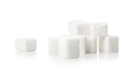 Heap of sugar cubesの写真素材
