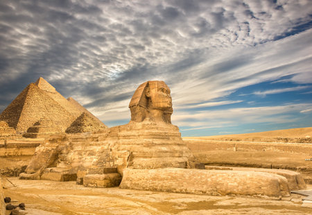 Clouds over ruins