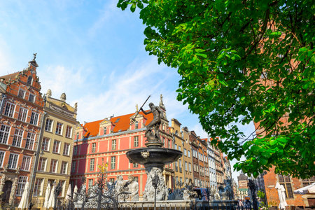 Street with fountain of Neptune