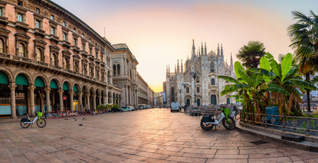 Panorama of Duomo square