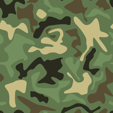 Abstract Vector Military Camouflage Background. Seamlessのイラスト素材