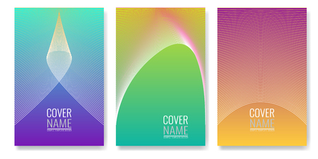 Minimal covers design. Future geometric patterns also useful for your app for smartphones.のイラスト素材