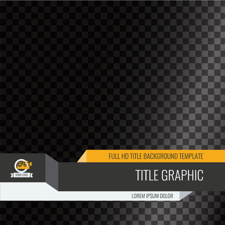 Video headline title template. Creative banner design for video.のイラスト素材