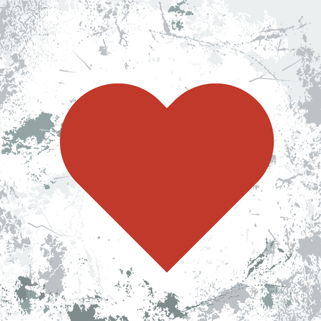 Abstract grunge background with heart. Vector illustration vintage design element for your designのイラスト素材