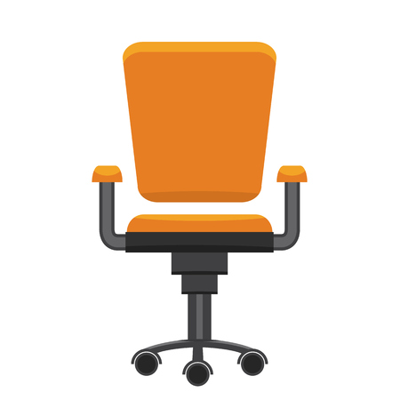 Modern office chair. Flat and solid design vector illustration.のイラスト素材